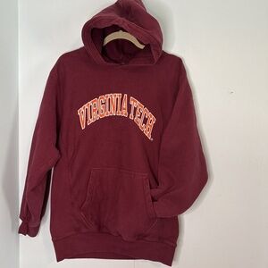 Vintage Heavyweight Virginia‎ Tech Hokie Steve and Barry Hoodie Size Small